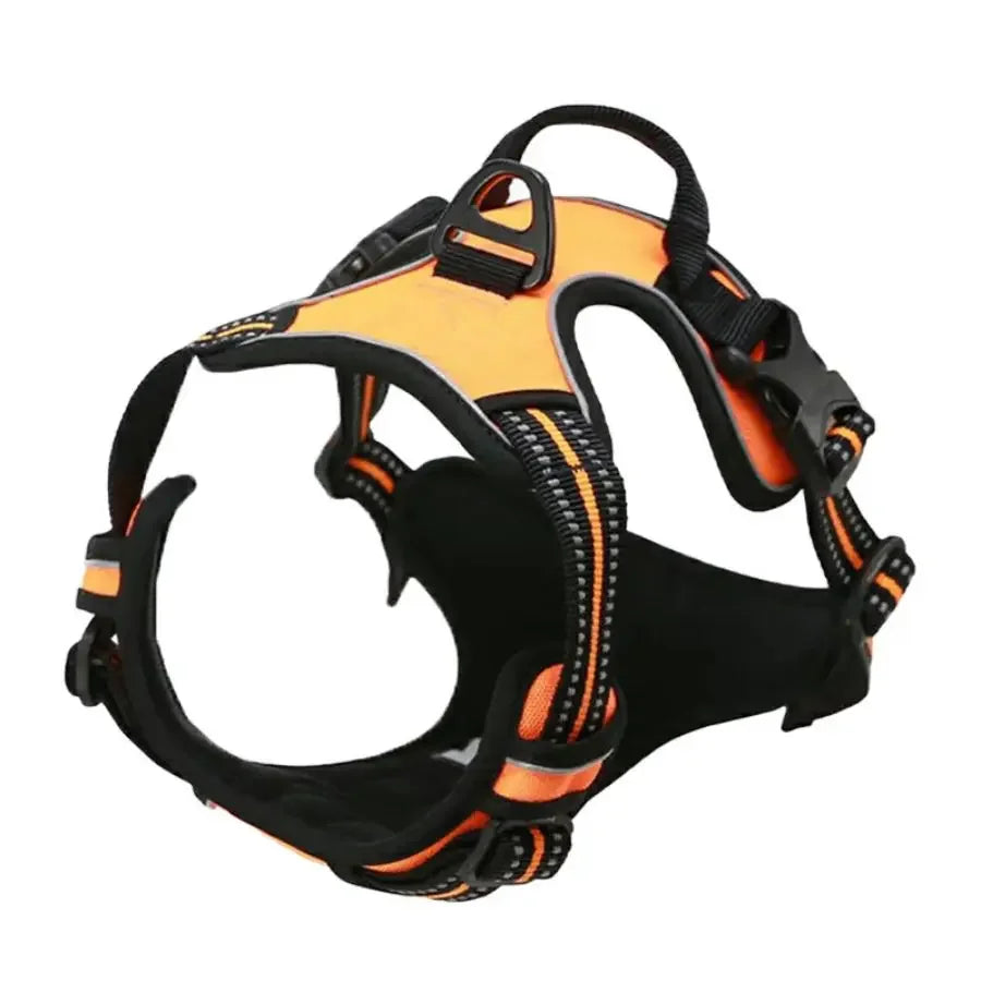No-Pull Adjustable Dog Harness with Reflective Straps – Comfort & Control for Safe Dog Walking
