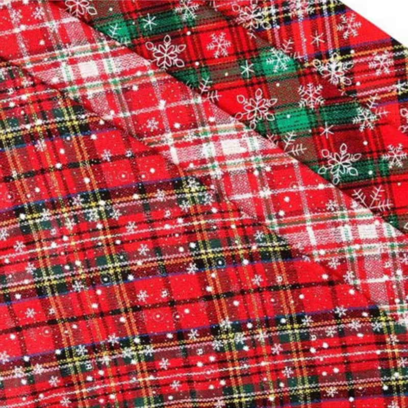 Christmas Red Plaid Dog Bandanas Large Pet Scarf Pet Bandana for Dog Cotton Washable Collar Cat Dog Scarf Large Dog Accessories