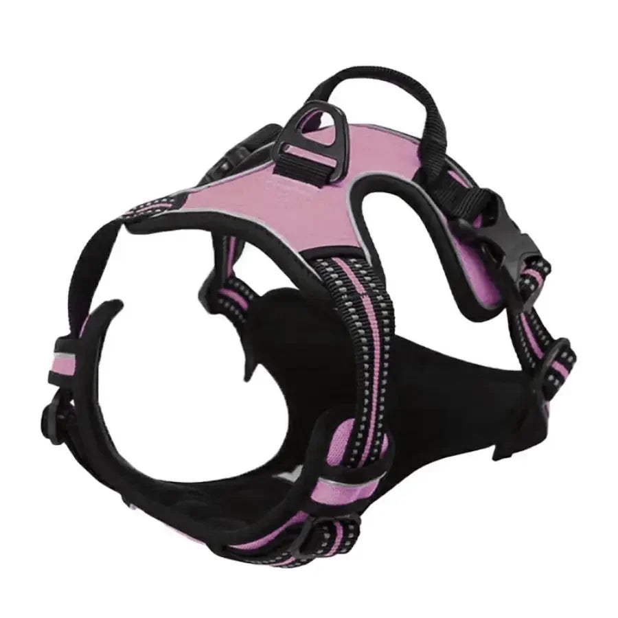 No-Pull Adjustable Dog Harness with Reflective Straps – Comfort & Control for Safe Dog Walking