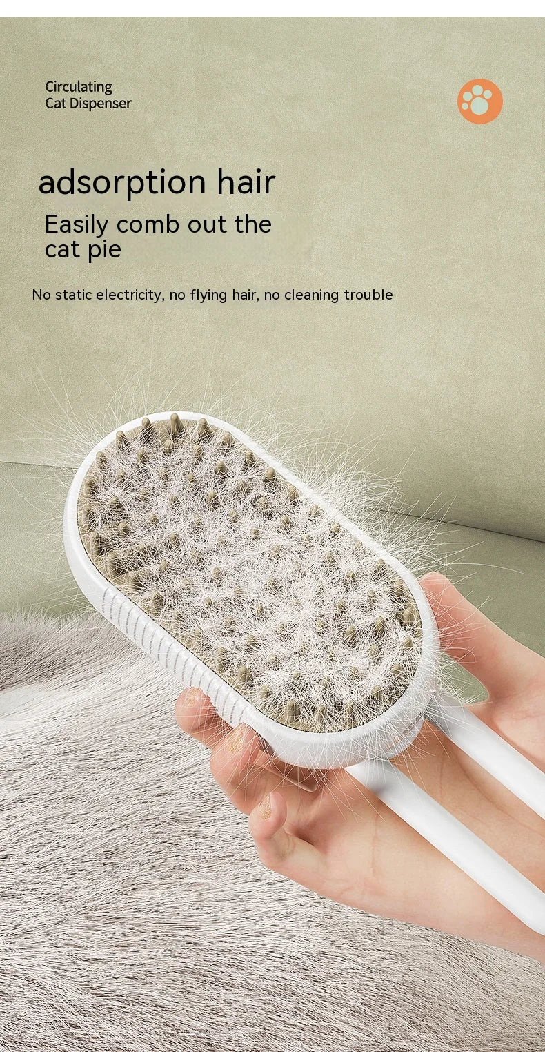 Smart Pet Spray Grooming Comb – 2-in-1 Brush for Cats & Dogs