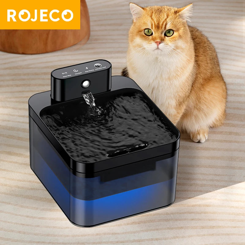 Pet Oasis™ Wireless Smart Water Fountain – 2.2L Automatic Hydration System