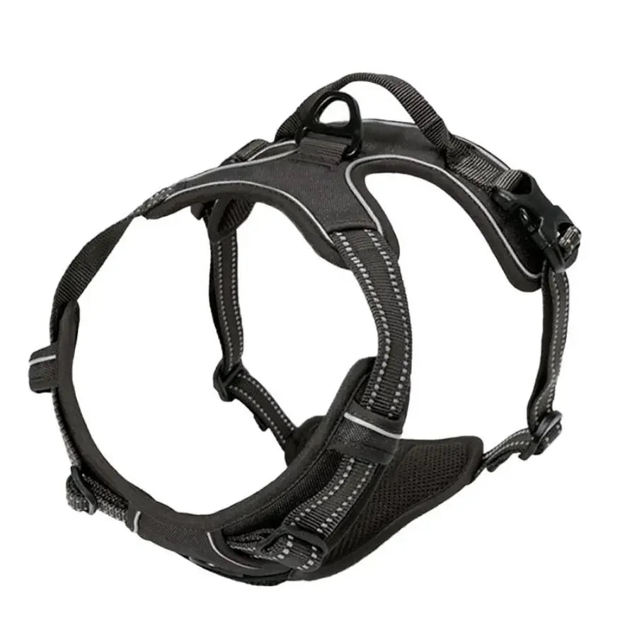No-Pull Adjustable Dog Harness with Reflective Straps – Comfort & Control for Safe Dog Walking