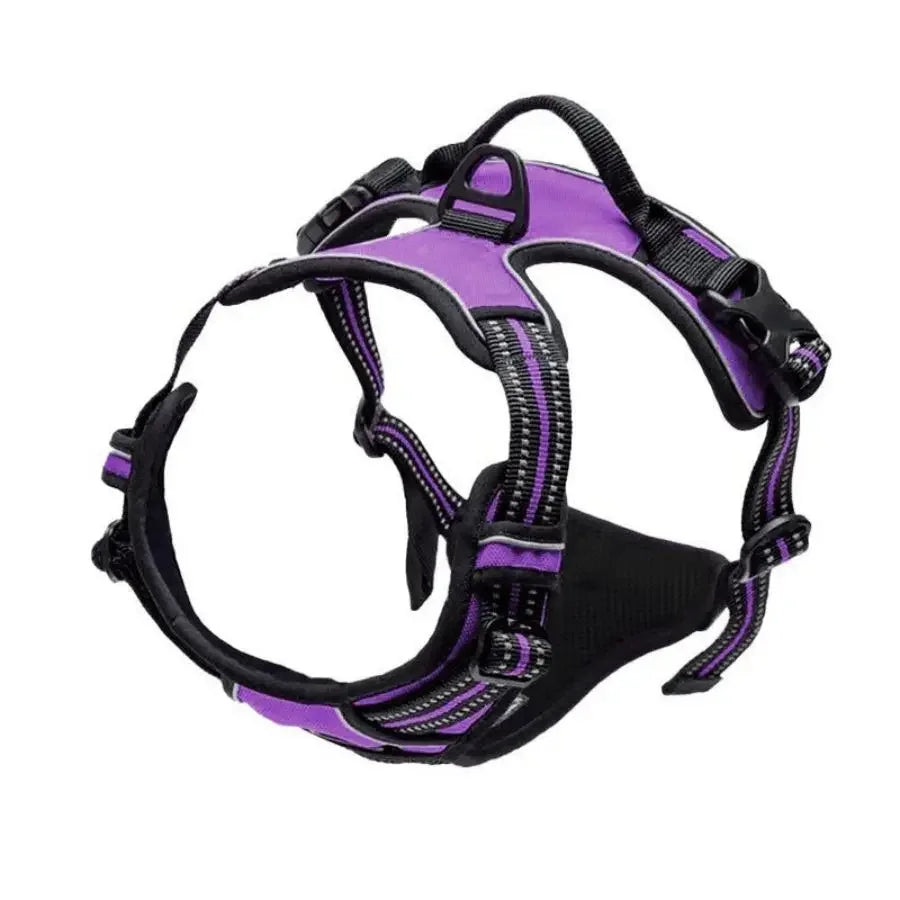 No-Pull Adjustable Dog Harness with Reflective Straps – Comfort & Control for Safe Dog Walking