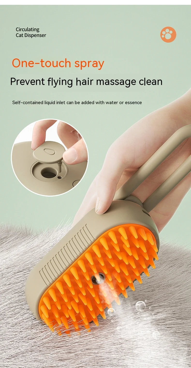 Smart Pet Spray Grooming Comb – 2-in-1 Brush for Cats & Dogs