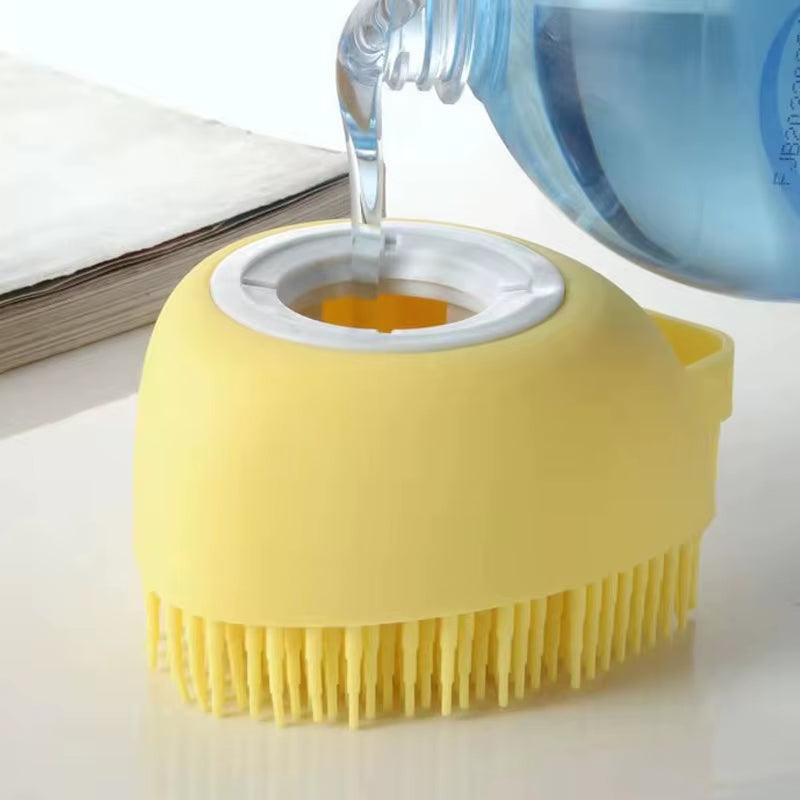 Pet Bath Brush Shampoo Massage Brush Soft Silicone Puppy Cat Comb Pet Dog Cleaning Brush for Dog Cat Shower Grooming Tool