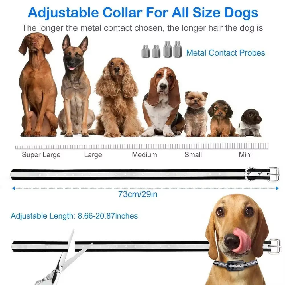 Dog Fence Wireless & Training Collar Outdoor 2-In-1, Electric Wireless Fence W/Remote, Adjustable Range, Waterproof, Reflective